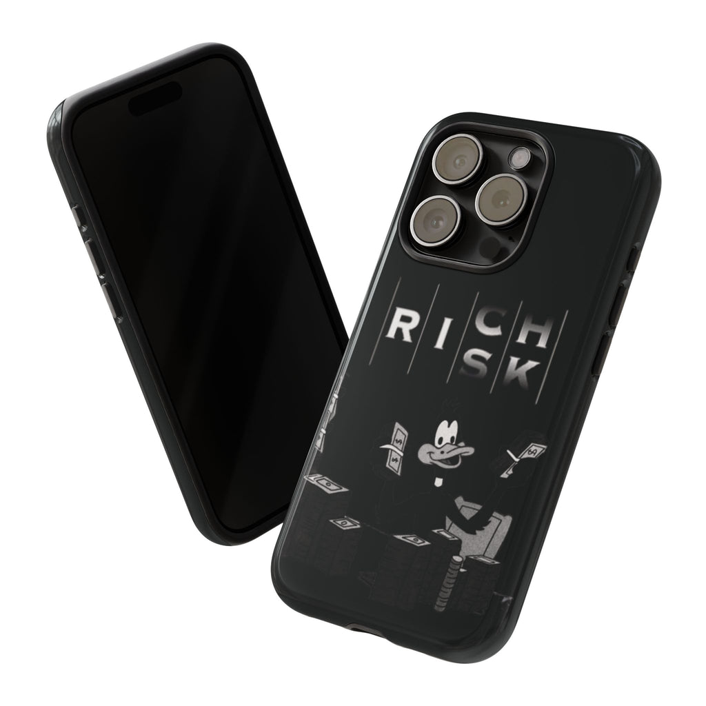 Rich Risk Phone Case — Vintage Money Cartoon Protective Case