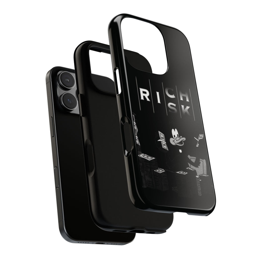 Rich Risk Phone Case — Vintage Money Cartoon Protective Case