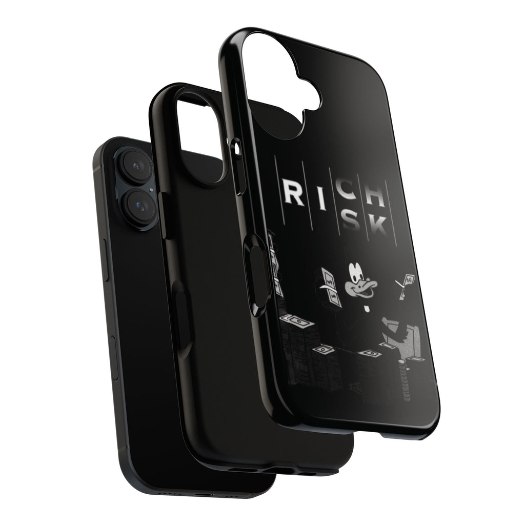 Rich Risk Phone Case — Vintage Money Cartoon Protective Case