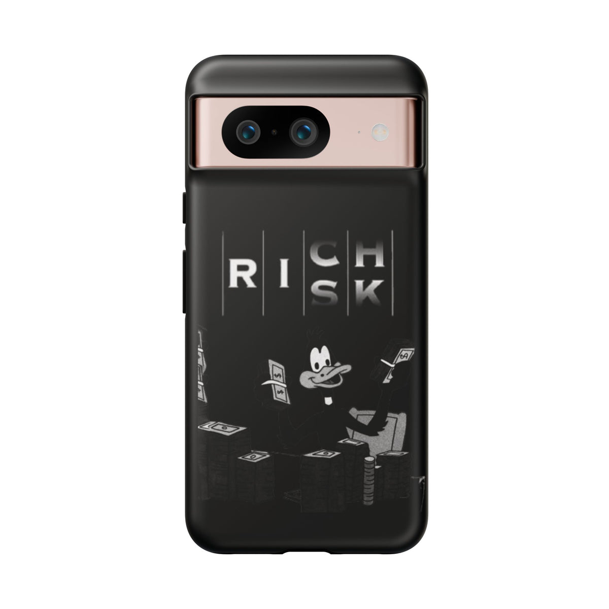 Rich Risk Phone Case — Vintage Money Cartoon Protective Case