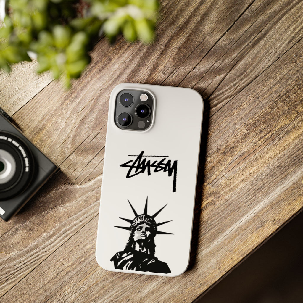 Slim Phone Case Statue of Liberty Graphic