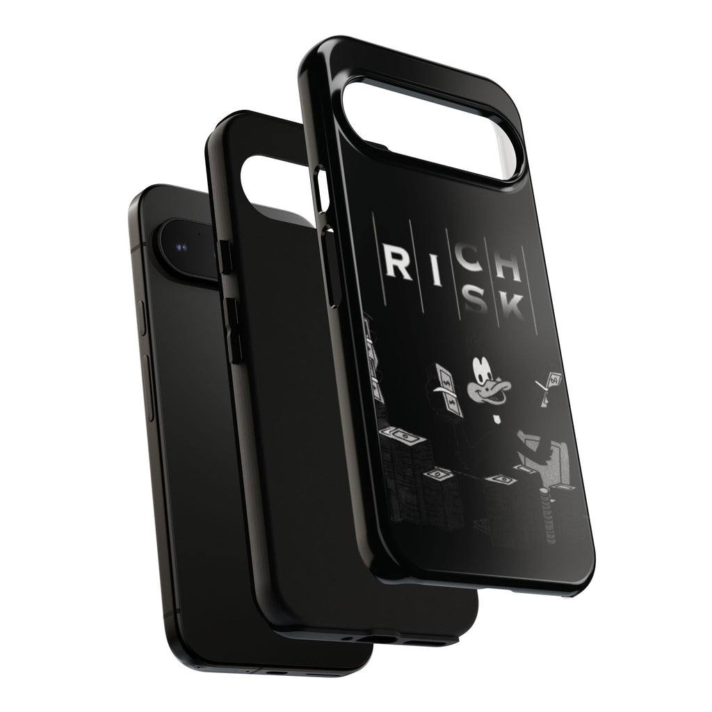 Rich Risk Phone Case — Vintage Money Cartoon Protective Case