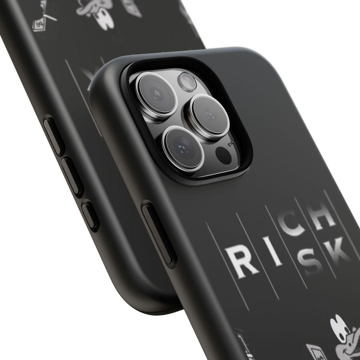 Rich Risk Phone Case — Vintage Money Cartoon Protective Case