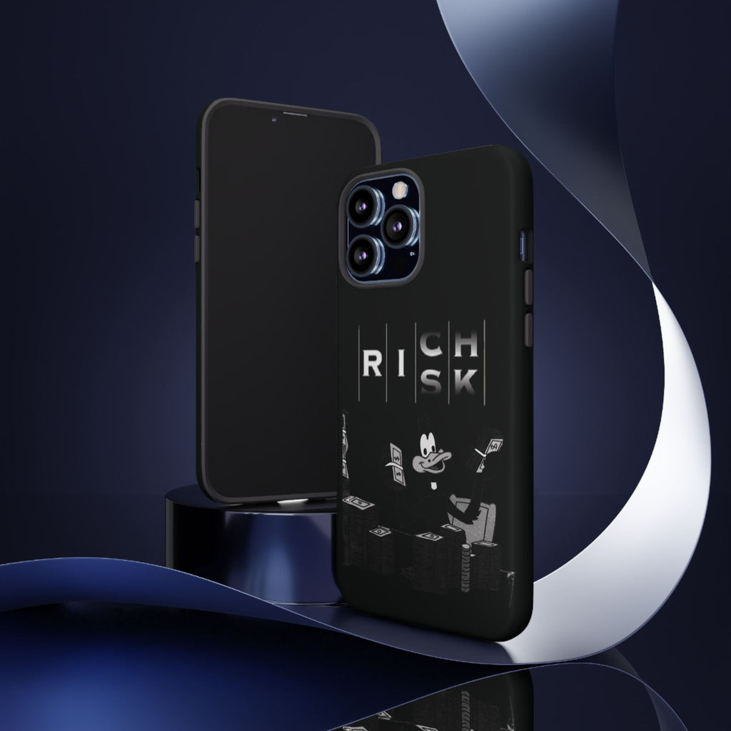 Rich Risk Phone Case — Vintage Money Cartoon Protective Case