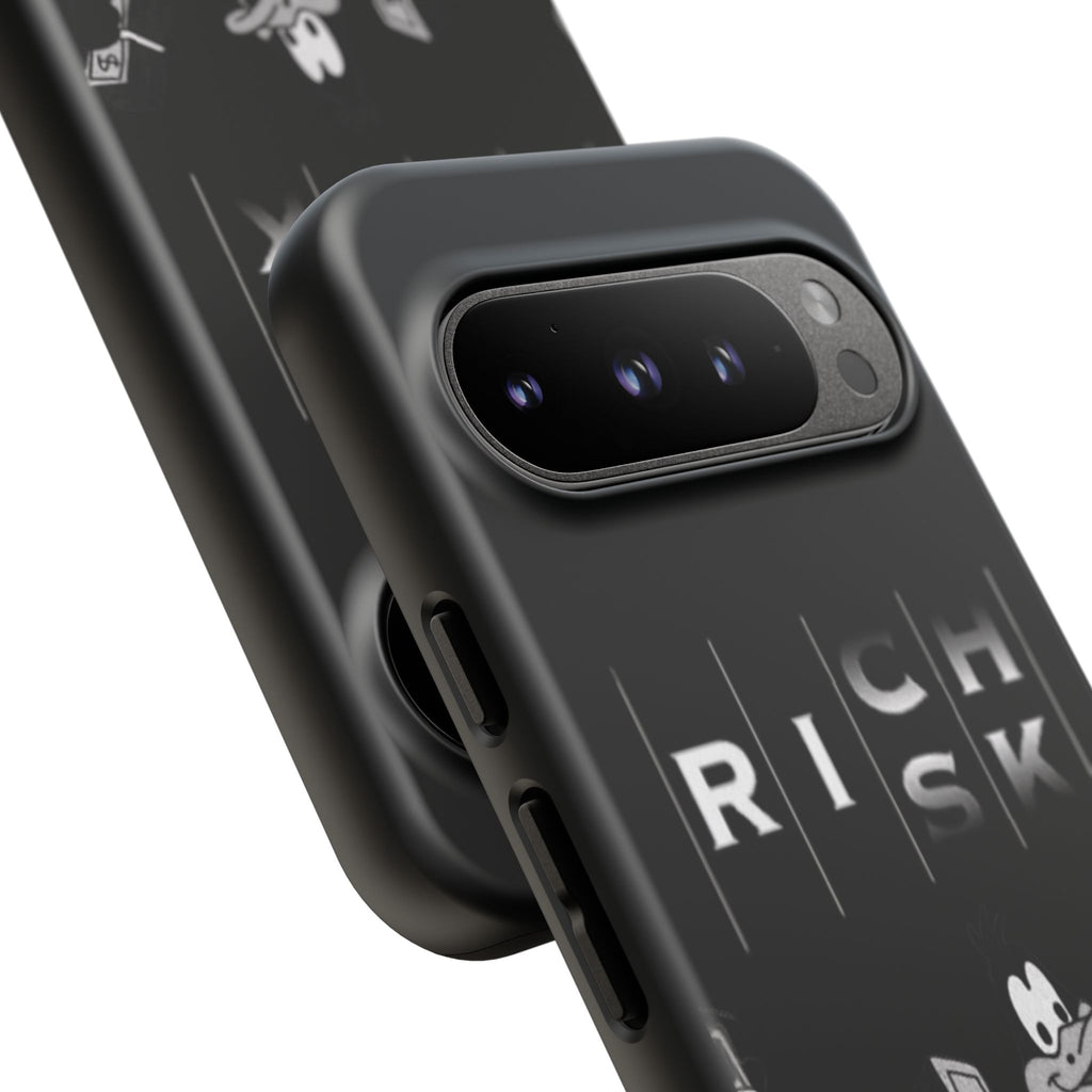 Rich Risk Phone Case — Vintage Money Cartoon Protective Case