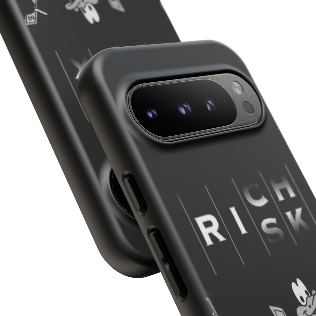 Rich Risk Phone Case — Vintage Money Cartoon Protective Case