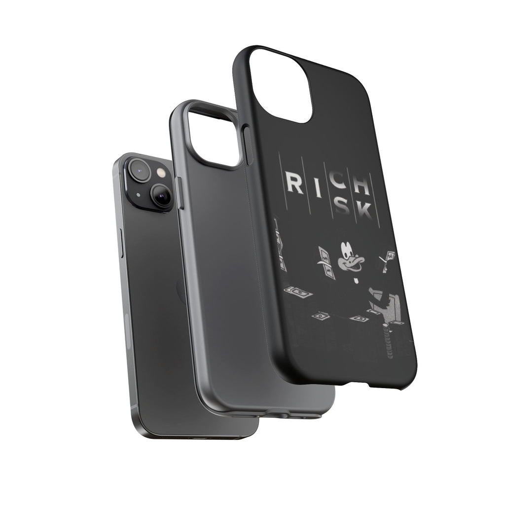 Rich Risk Phone Case — Vintage Money Cartoon Protective Case
