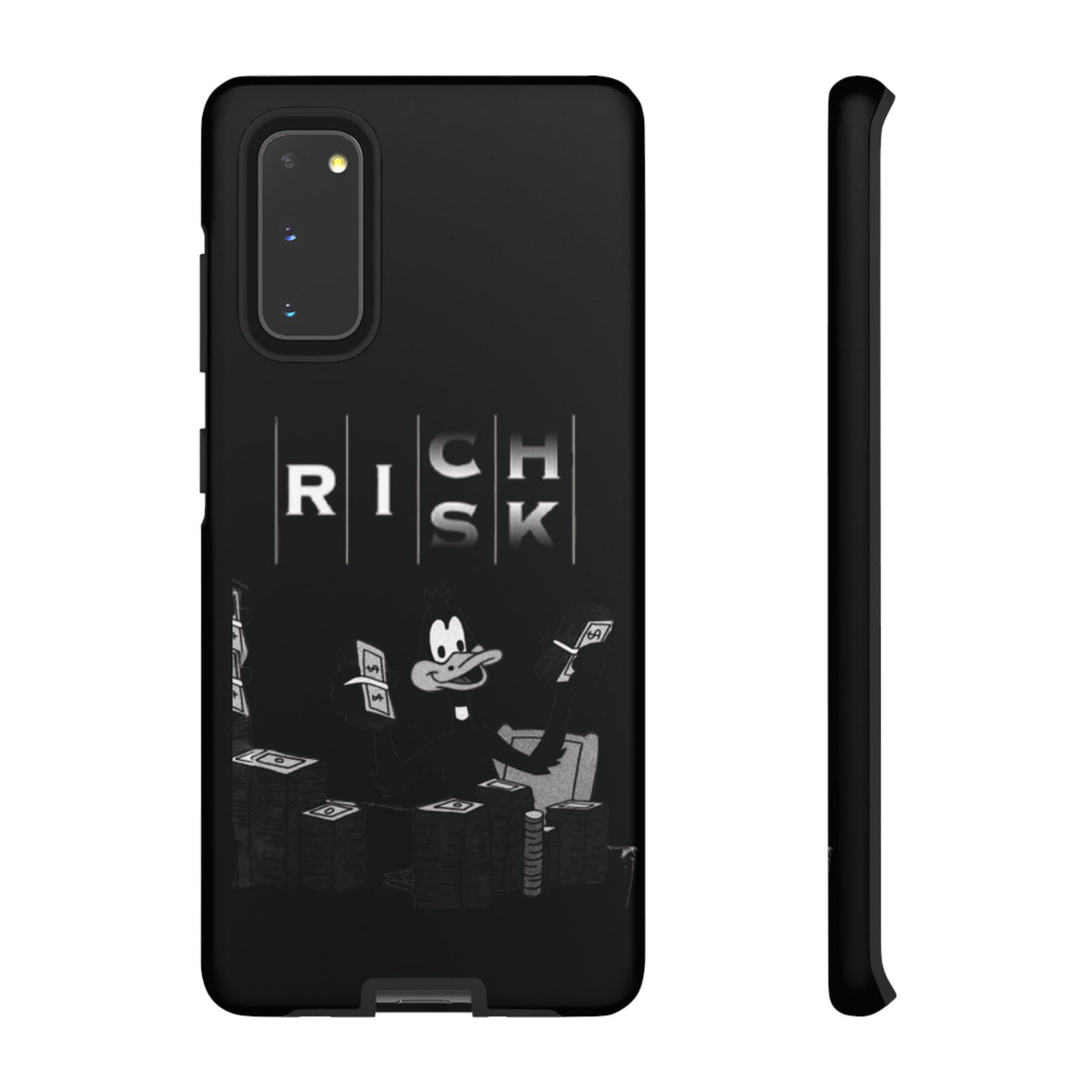 Rich Risk Phone Case — Vintage Money Cartoon Protective Case