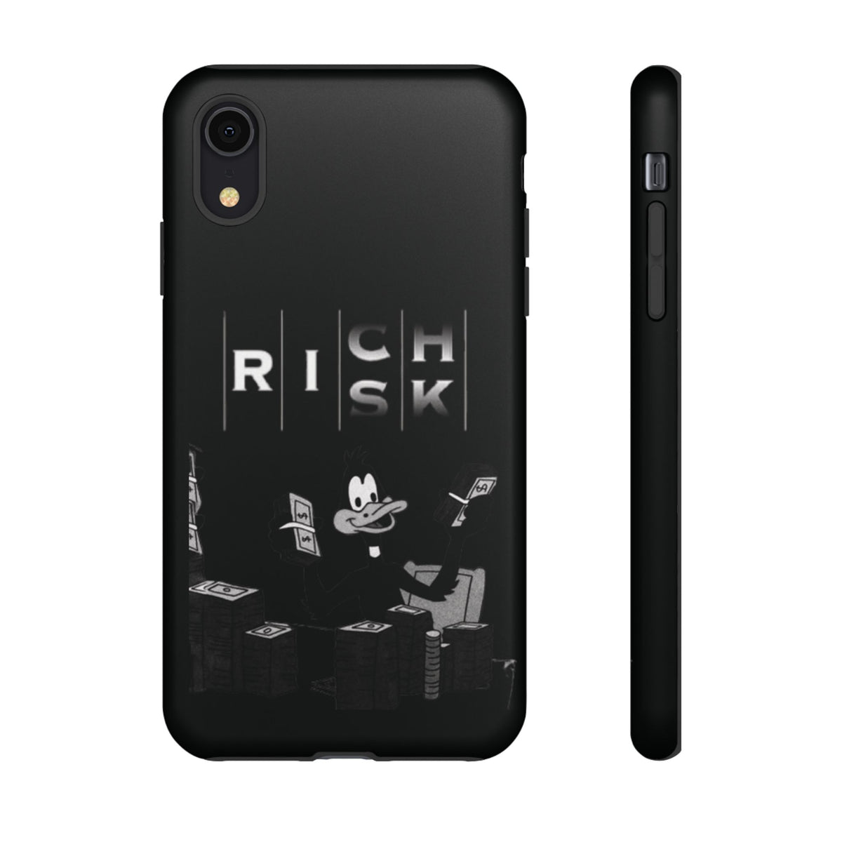 Rich Risk Phone Case — Vintage Money Cartoon Protective Case
