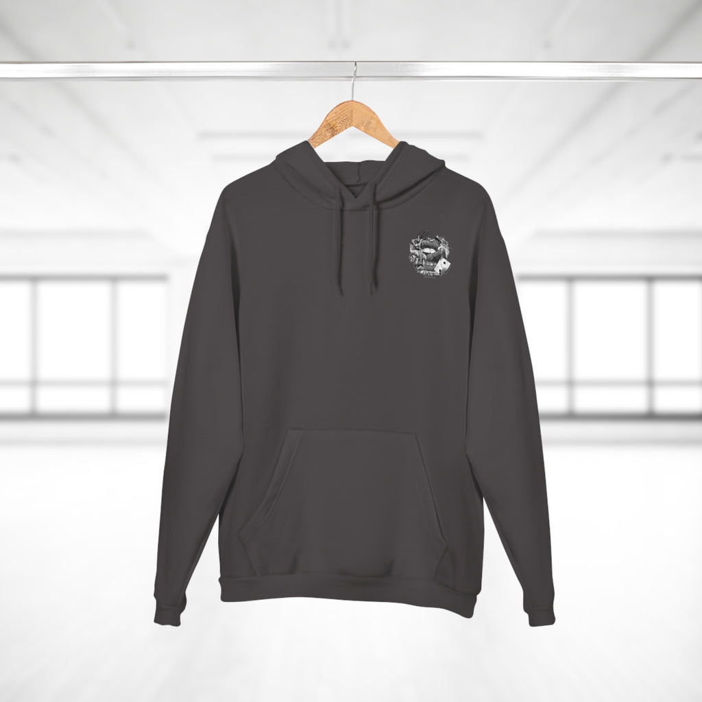 Rise To Win Hoodie — Vintage Poker Lips Graphic Pullover
