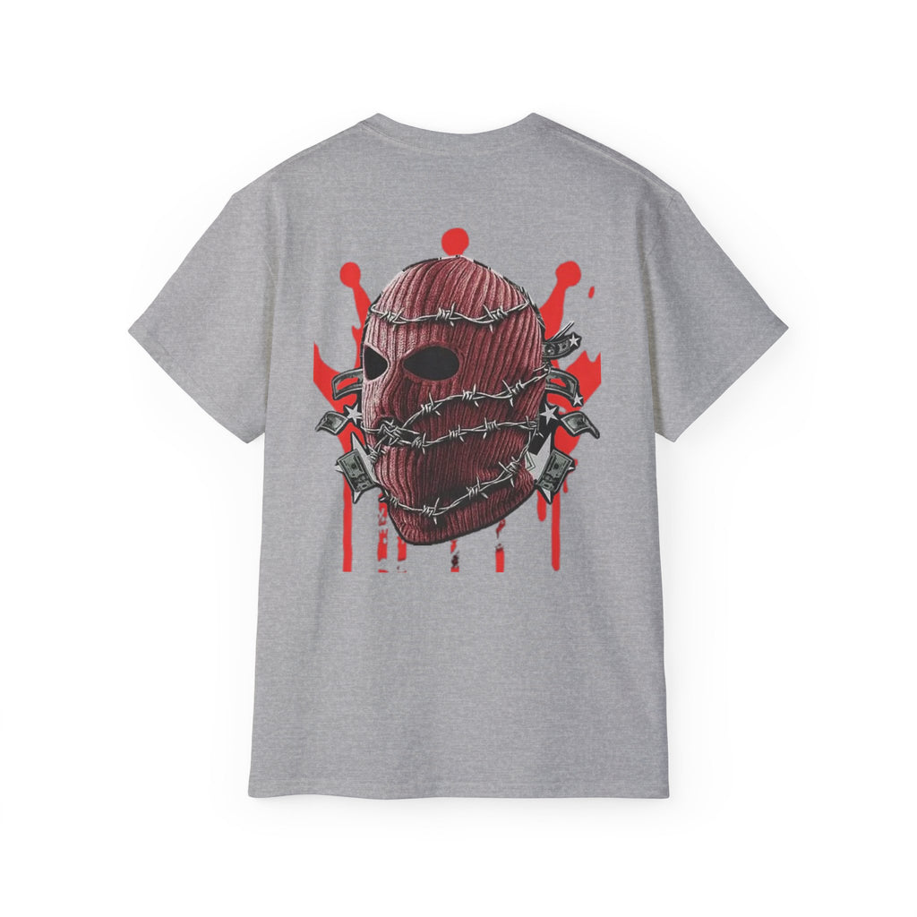 Red Ski Mask Skull T-Shirt