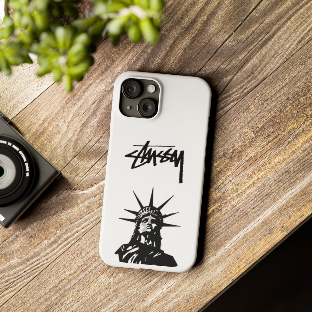 Slim Phone Case Statue of Liberty Graphic