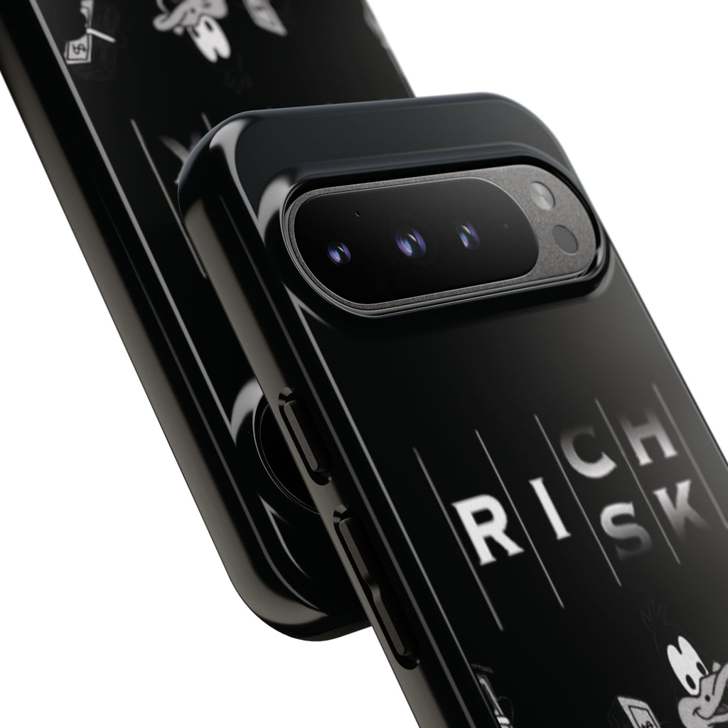 Rich Risk Phone Case — Vintage Money Cartoon Protective Case