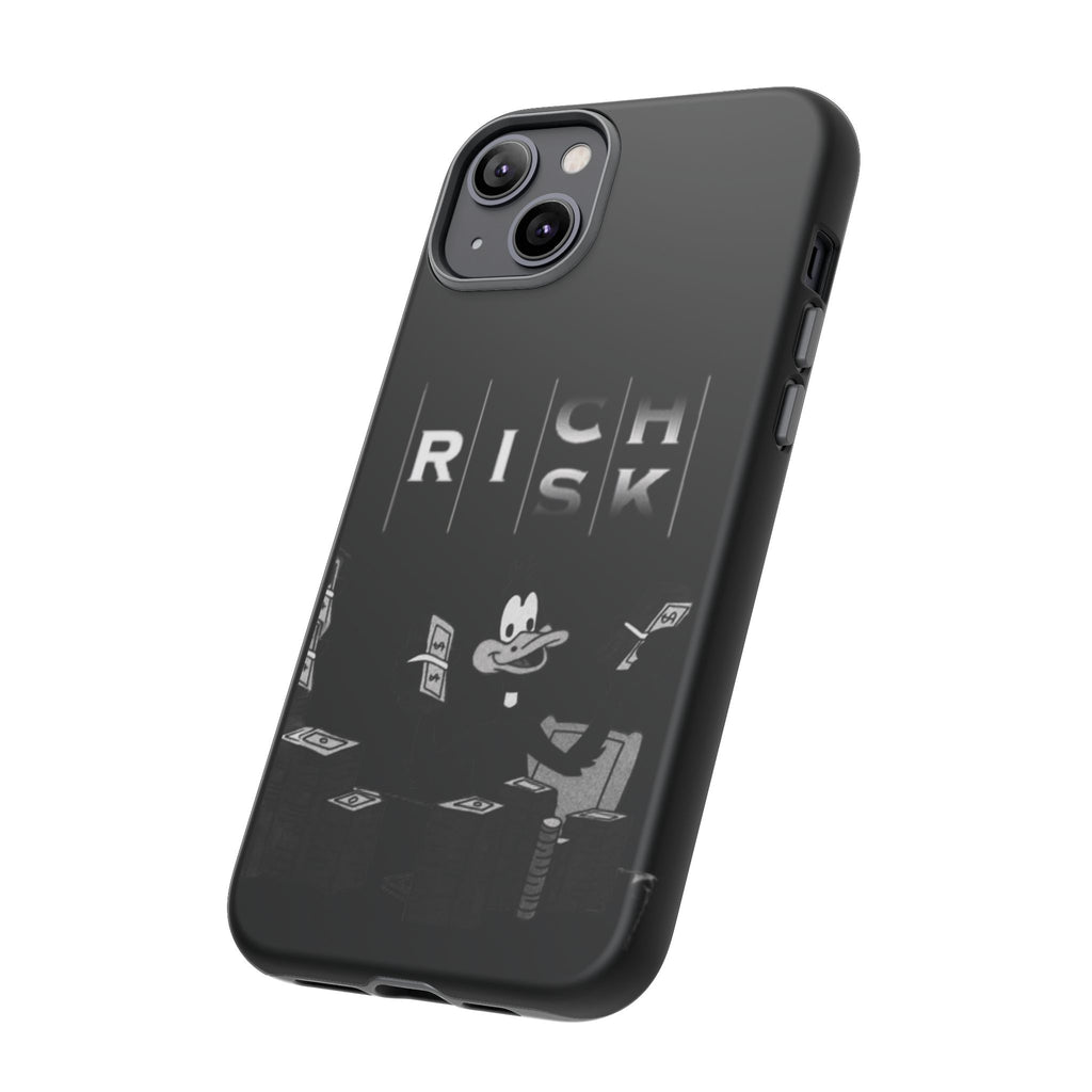 Rich Risk Phone Case — Vintage Money Cartoon Protective Case