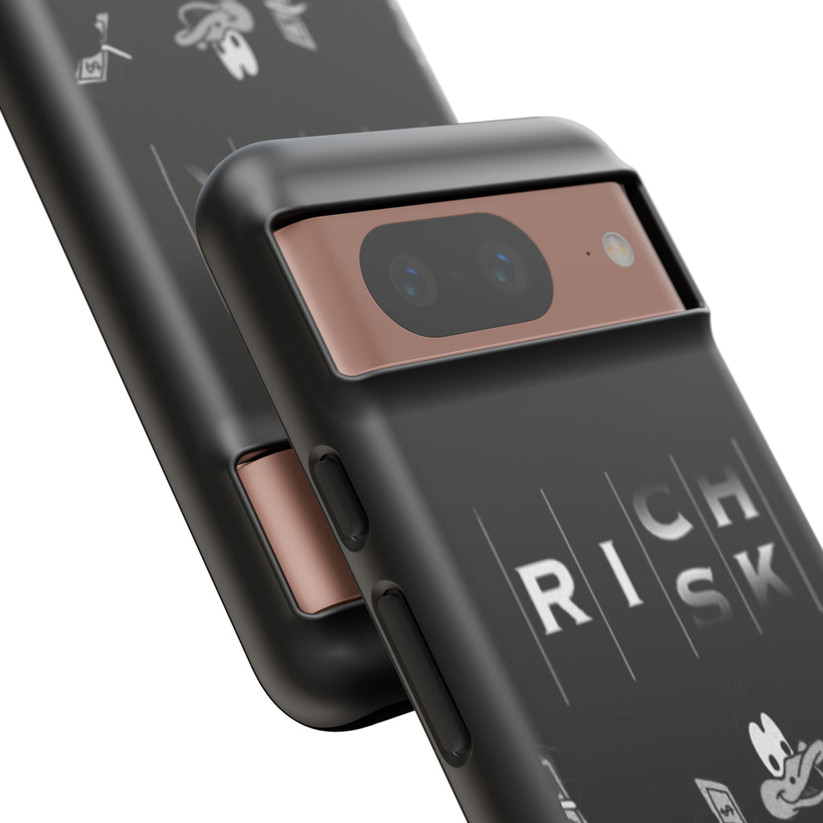Rich Risk Phone Case — Vintage Money Cartoon Protective Case