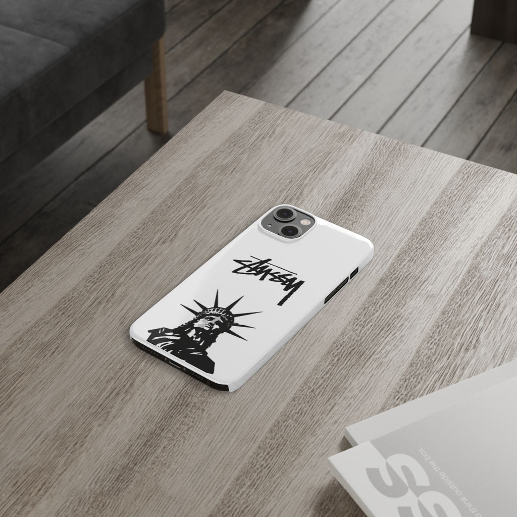 Slim Phone Case Statue of Liberty Graphic