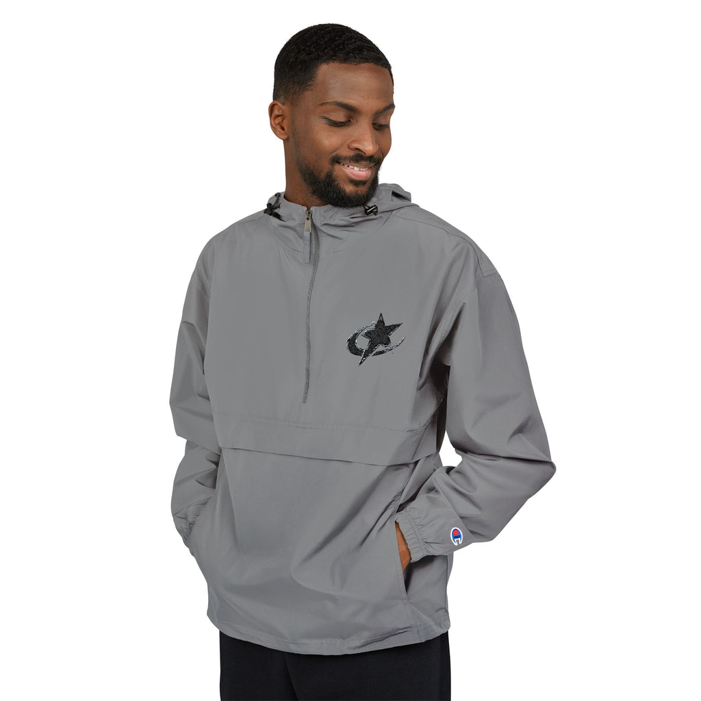 Packable Jacket — Grey Champion Windbreaker