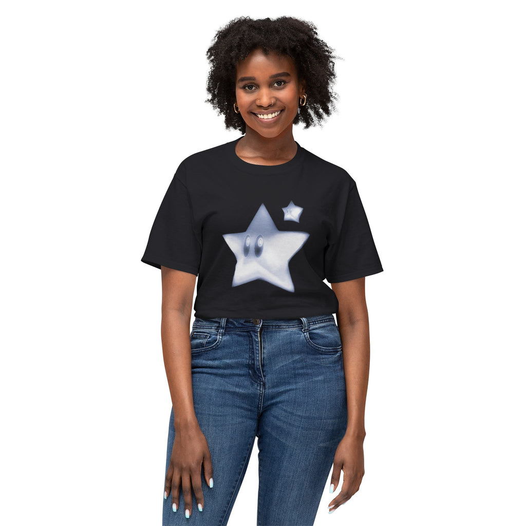 Blue Smiling Star Graphic T-Shirt