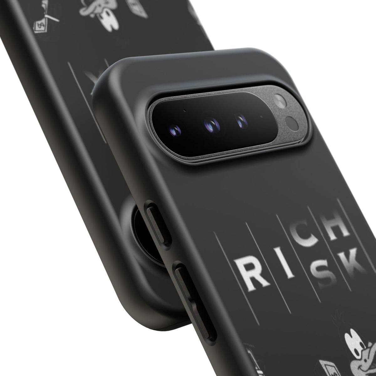 Rich Risk Phone Case — Vintage Money Cartoon Protective Case