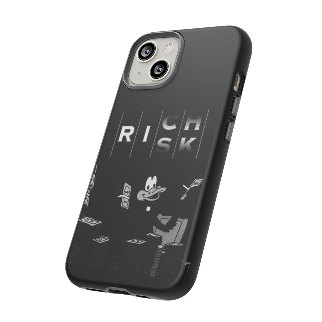 Rich Risk Phone Case — Vintage Money Cartoon Protective Case