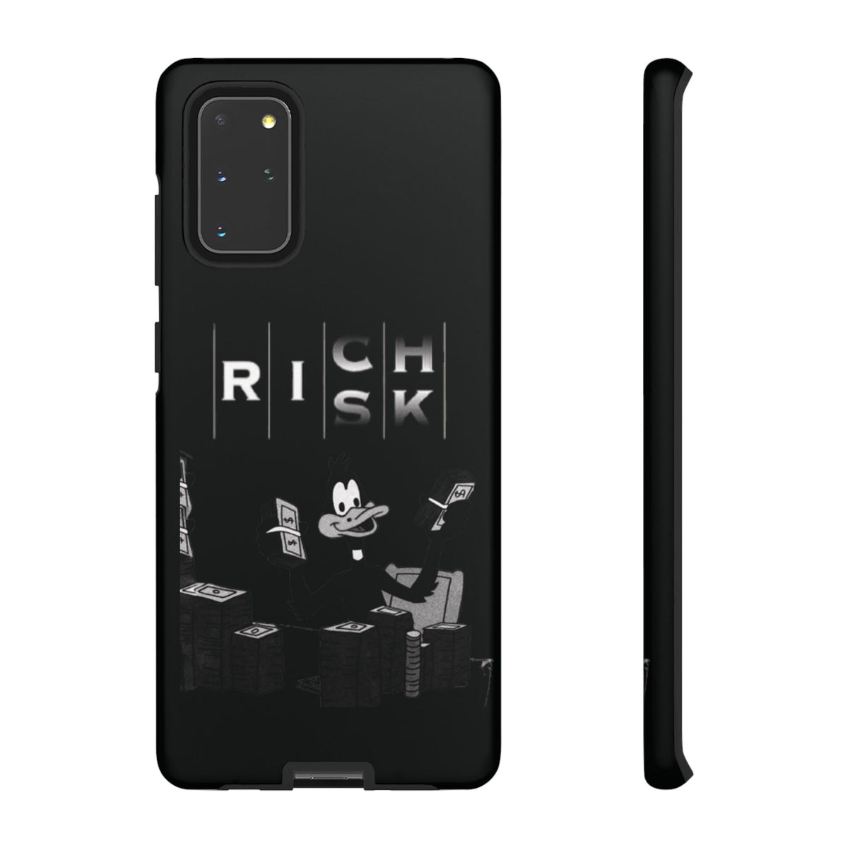 Rich Risk Phone Case — Vintage Money Cartoon Protective Case