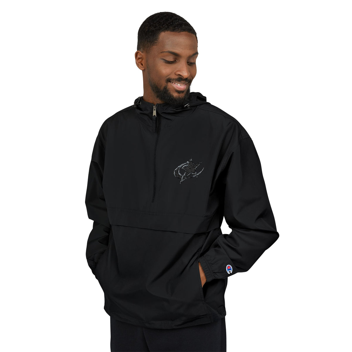 Packable Jacket — Grey Champion Windbreaker