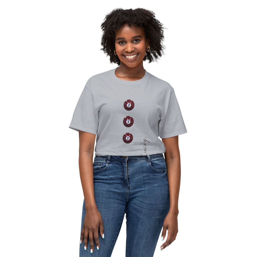 Lucky 7s Pool Ball T-Shirt — Minimal Casino Graphic Tee