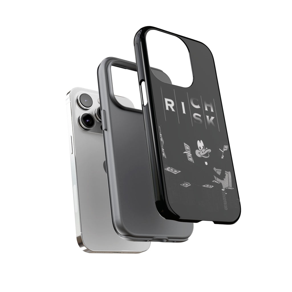 Rich Risk Phone Case — Vintage Money Cartoon Protective Case