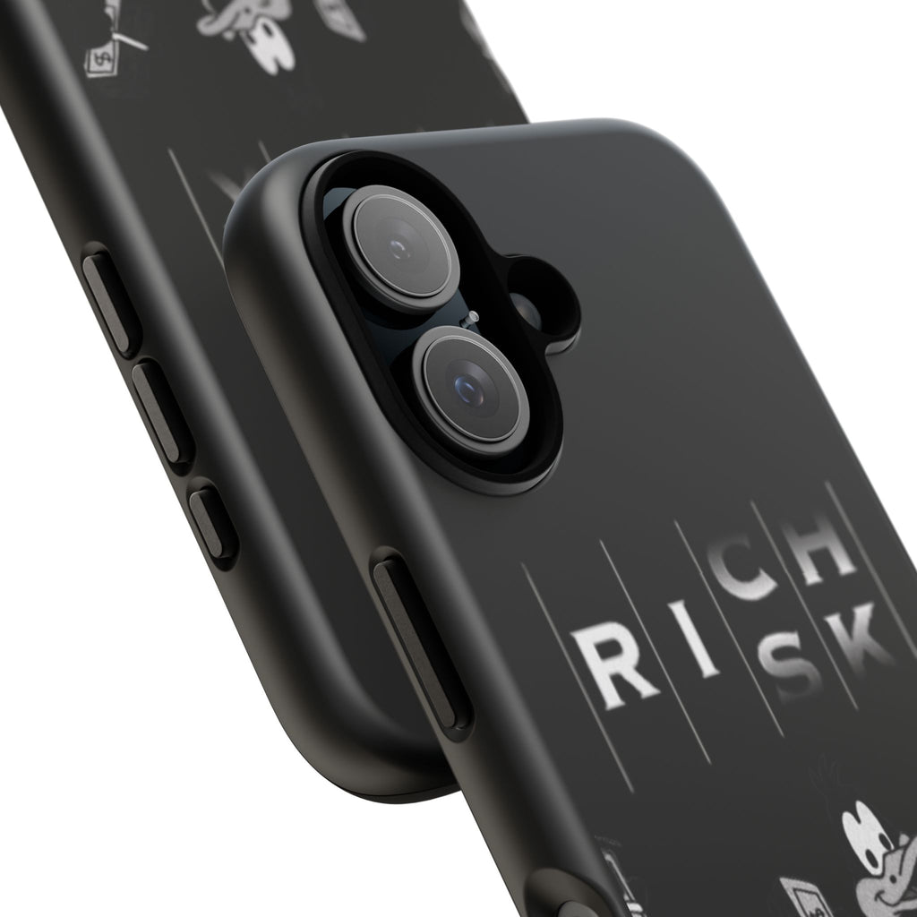 Rich Risk Phone Case — Vintage Money Cartoon Protective Case