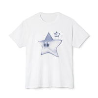 Blue Smiling Star Graphic T-Shirt
