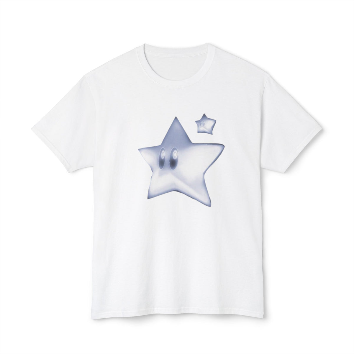 Blue Smiling Star Graphic T-Shirt