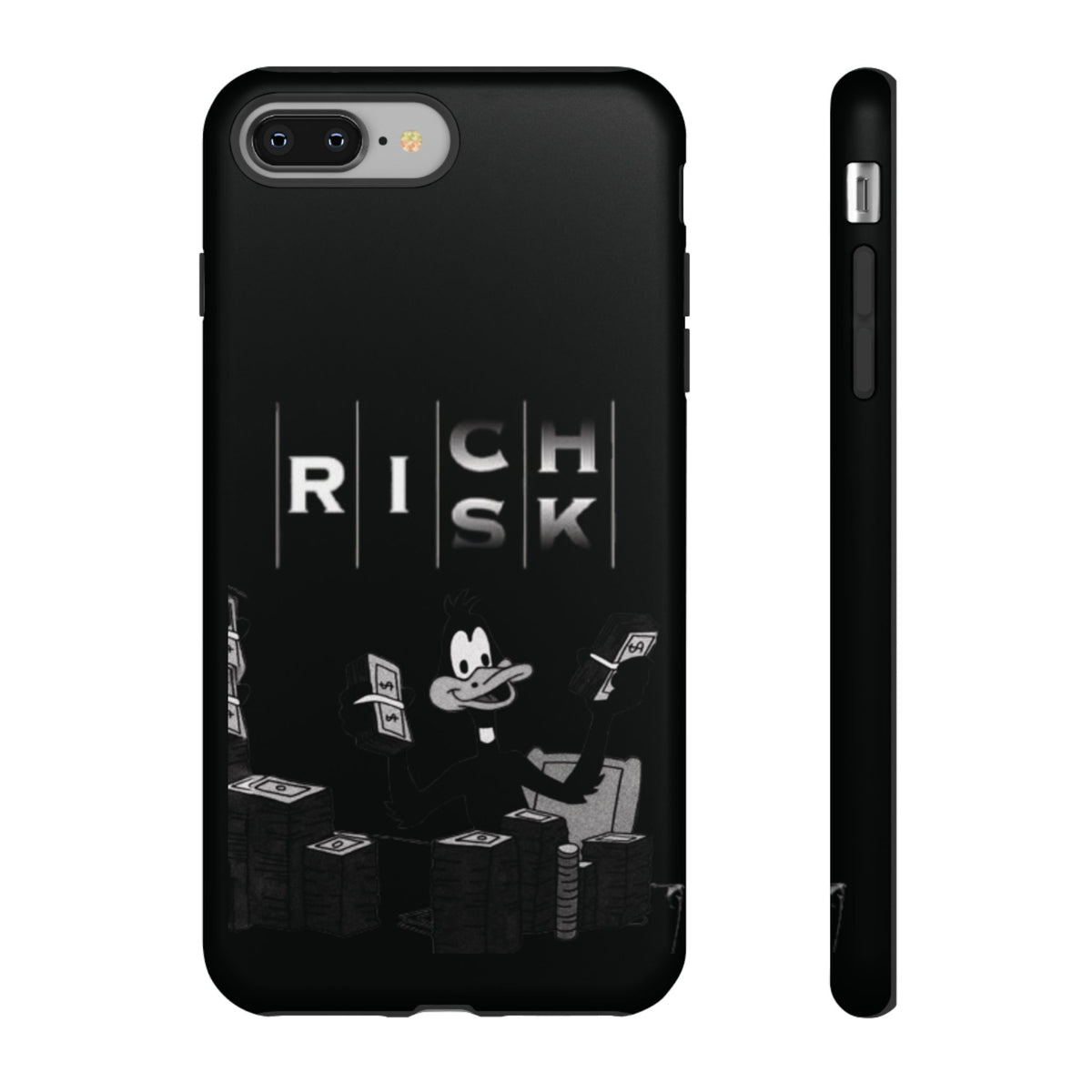 Rich Risk Phone Case — Vintage Money Cartoon Protective Case