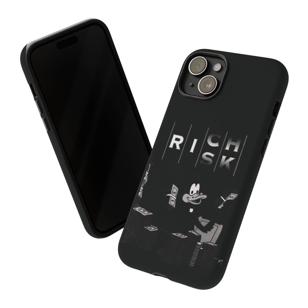 Rich Risk Phone Case — Vintage Money Cartoon Protective Case