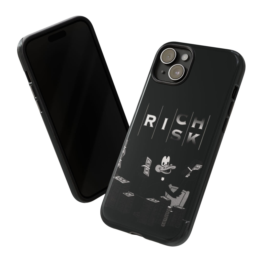 Rich Risk Phone Case — Vintage Money Cartoon Protective Case
