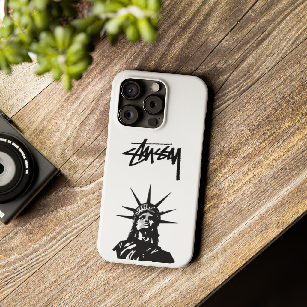 Slim Phone Case Statue of Liberty Graphic