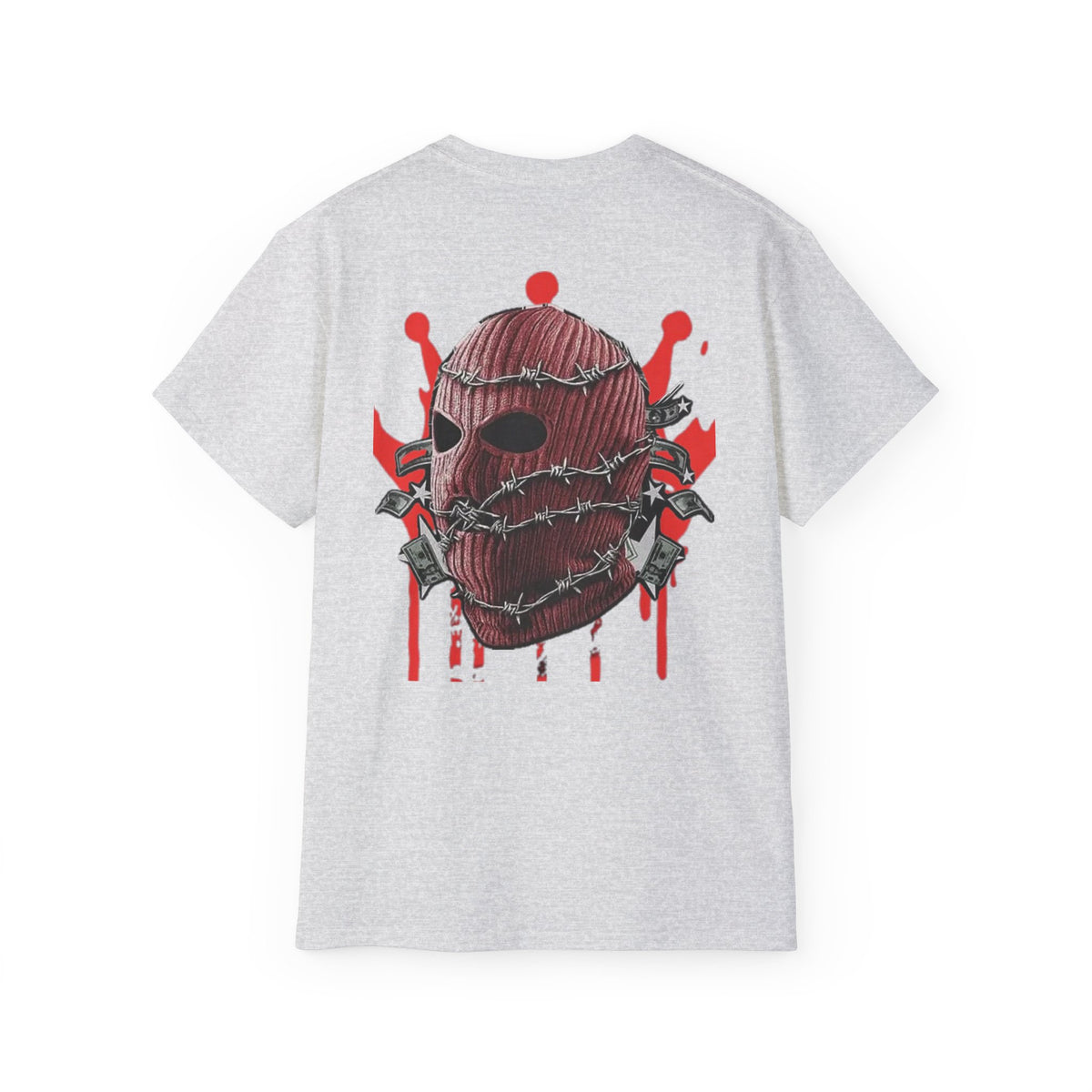 Red Ski Mask Skull T-Shirt