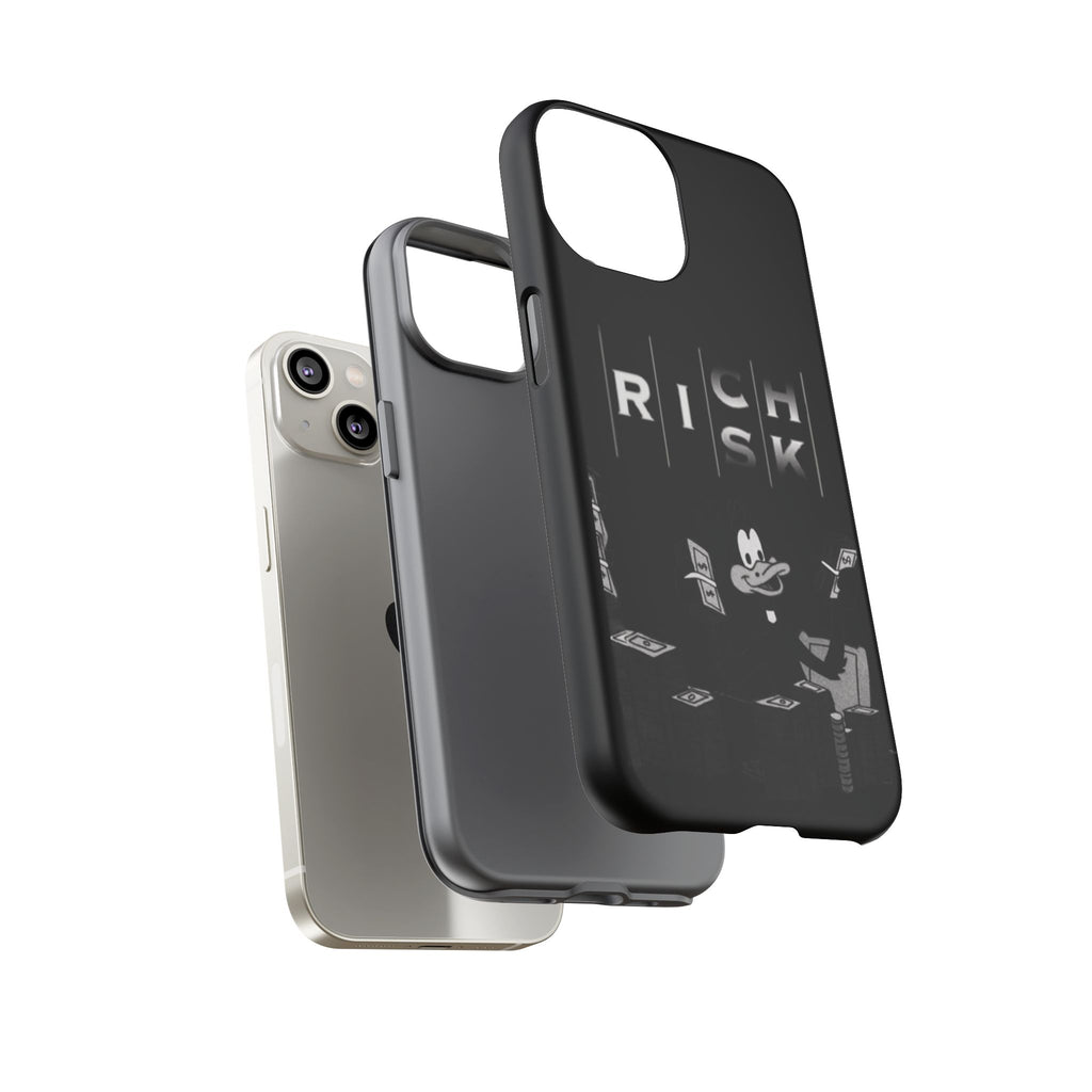Rich Risk Phone Case — Vintage Money Cartoon Protective Case