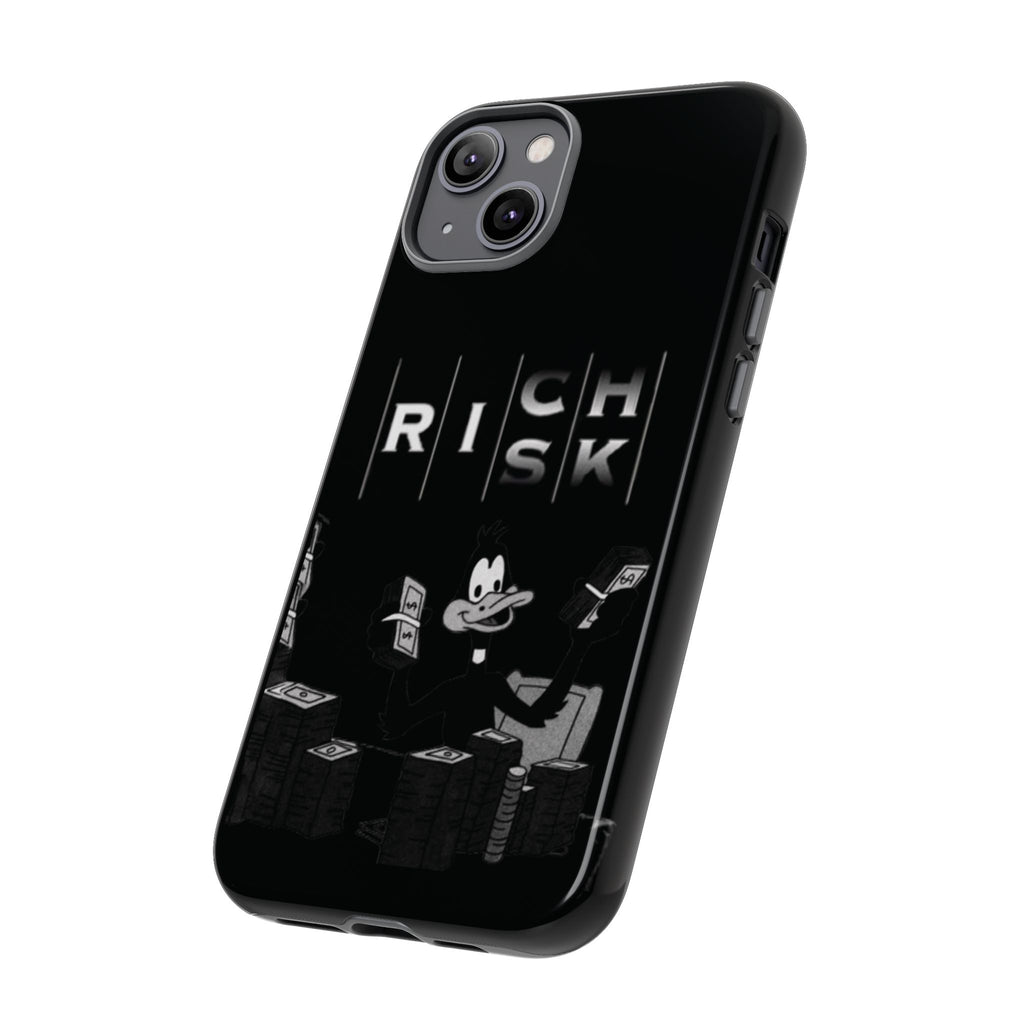Rich Risk Phone Case — Vintage Money Cartoon Protective Case