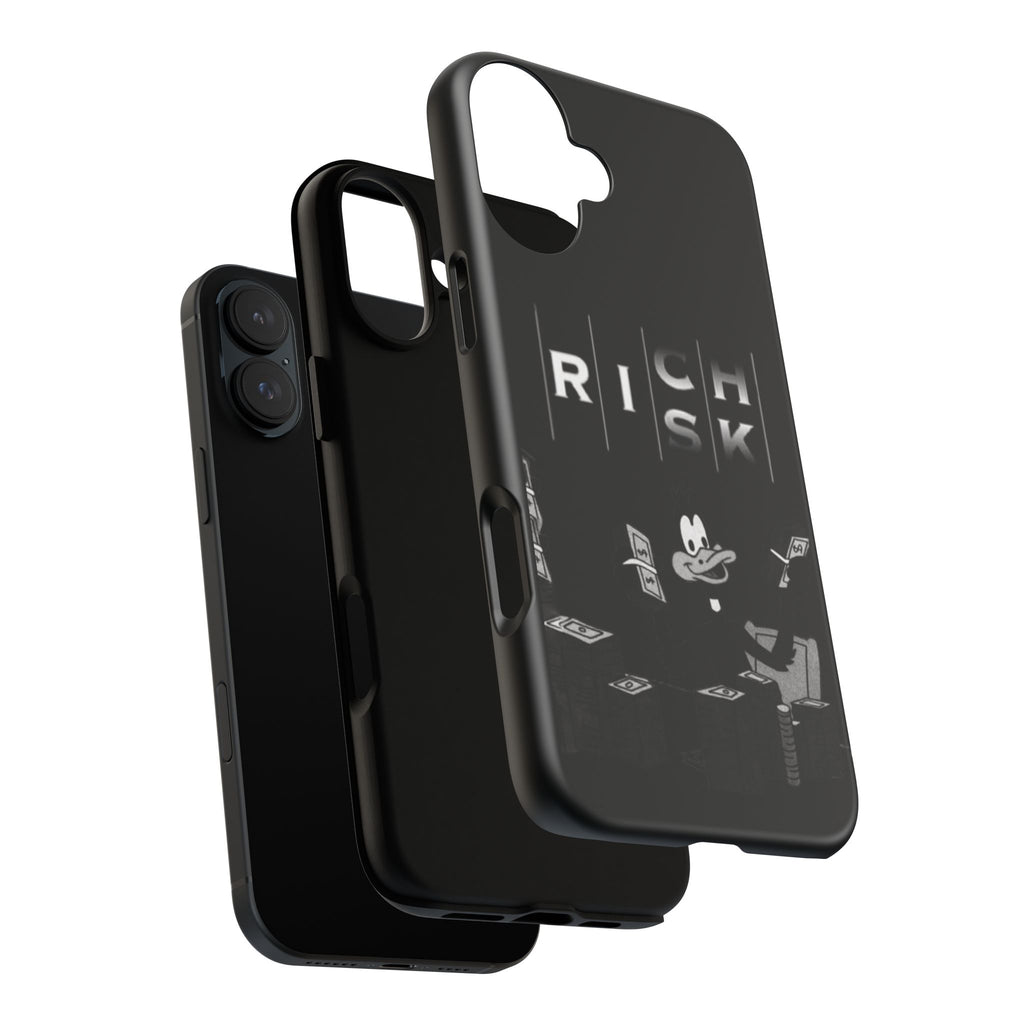 Rich Risk Phone Case — Vintage Money Cartoon Protective Case