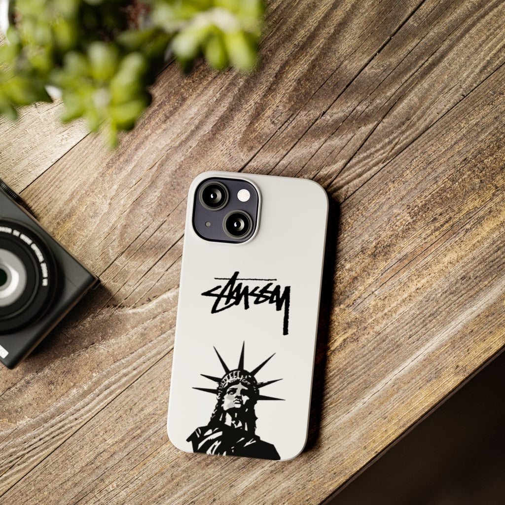 Slim Phone Case Statue of Liberty Graphic