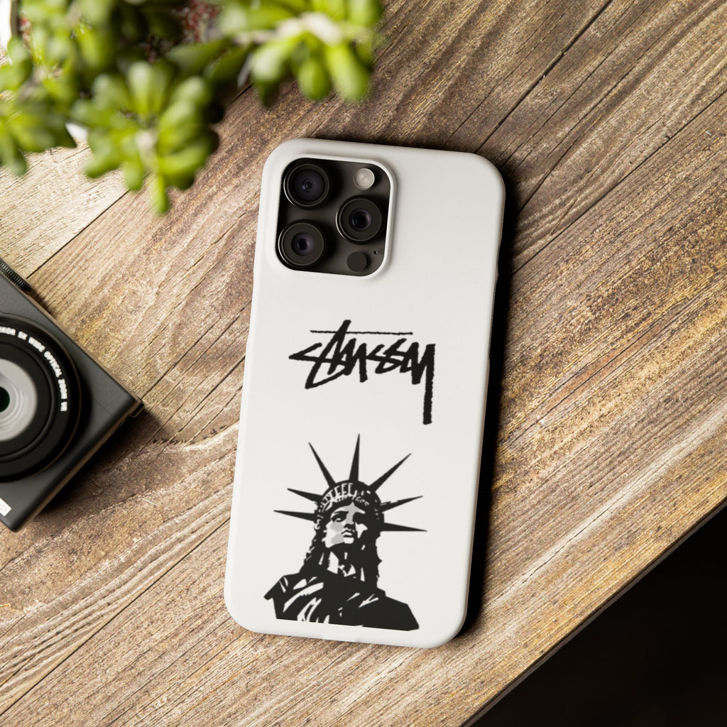 Slim Phone Case Statue of Liberty Graphic