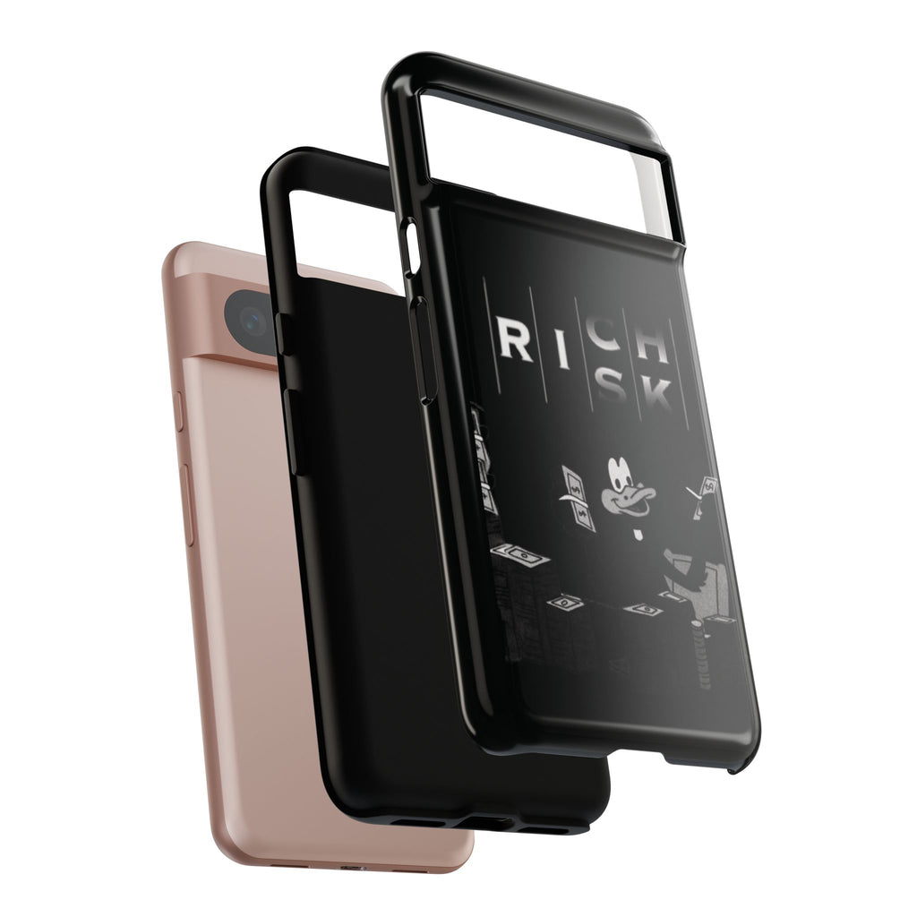 Rich Risk Phone Case — Vintage Money Cartoon Protective Case