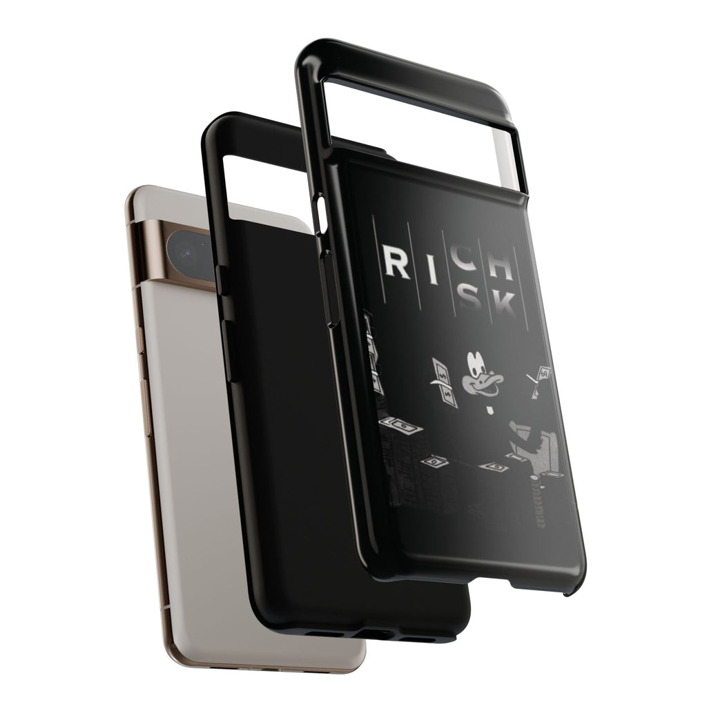 Rich Risk Phone Case — Vintage Money Cartoon Protective Case