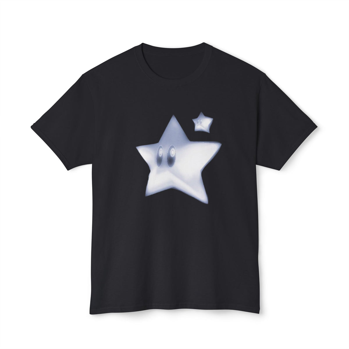 Blue Smiling Star Graphic T-Shirt
