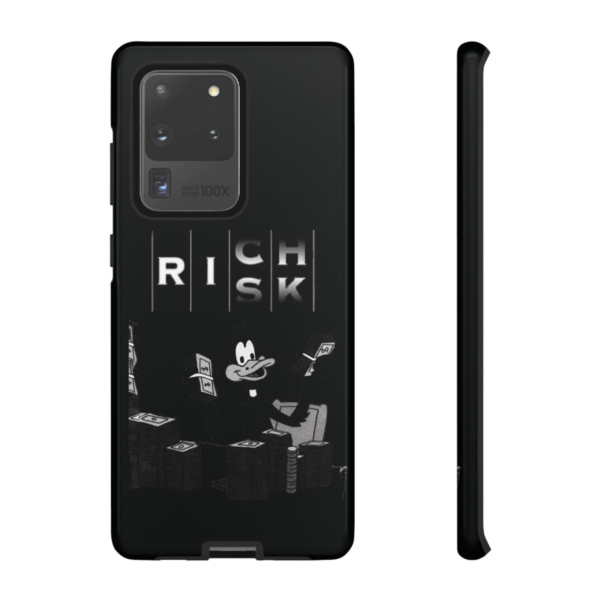Rich Risk Phone Case — Vintage Money Cartoon Protective Case