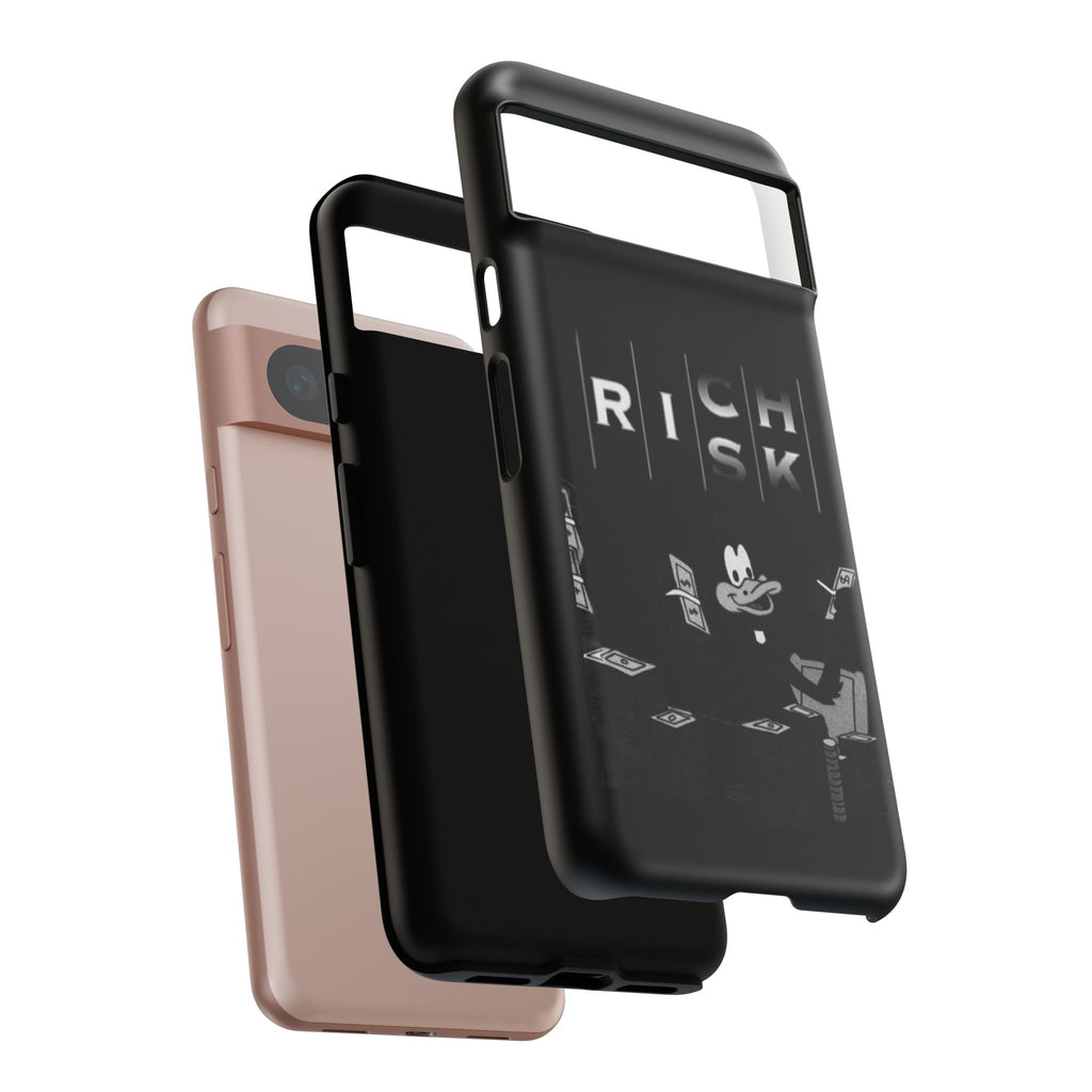 Rich Risk Phone Case — Vintage Money Cartoon Protective Case