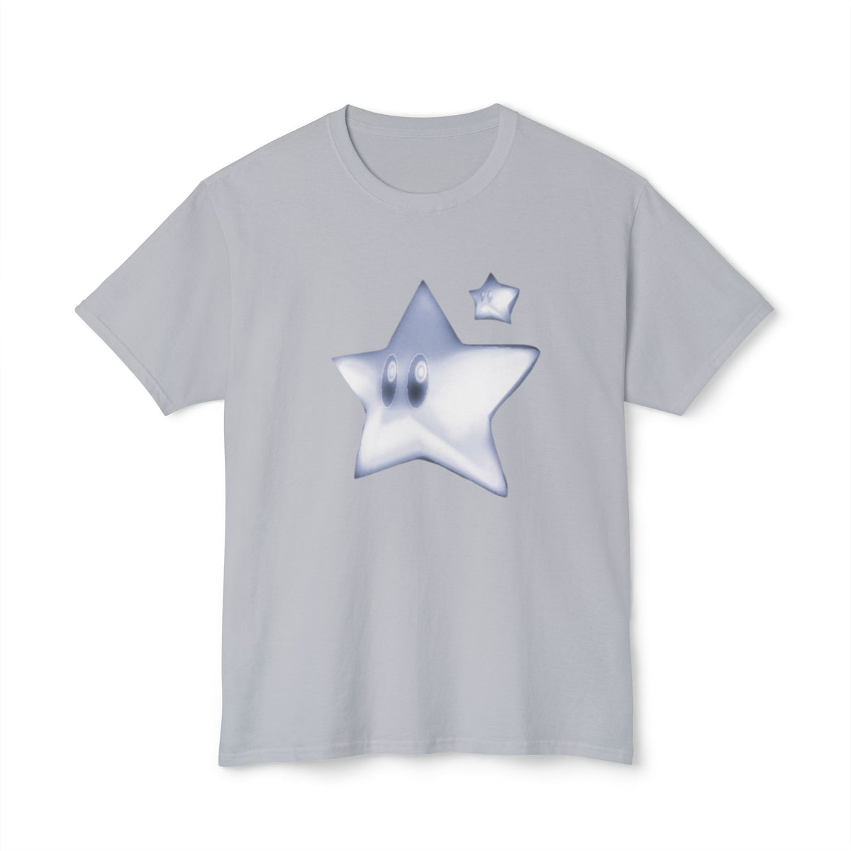 Blue Smiling Star Graphic T-Shirt