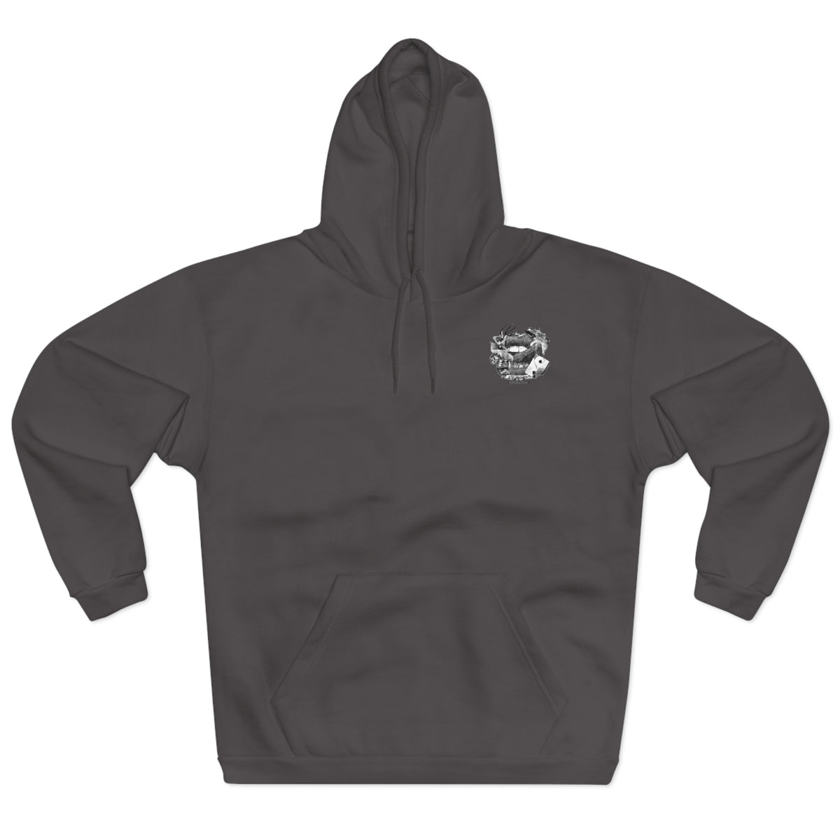Rise To Win Hoodie — Vintage Poker Lips Graphic Pullover