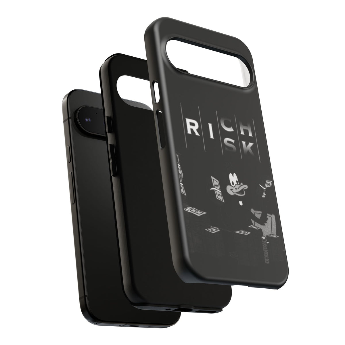 Rich Risk Phone Case — Vintage Money Cartoon Protective Case