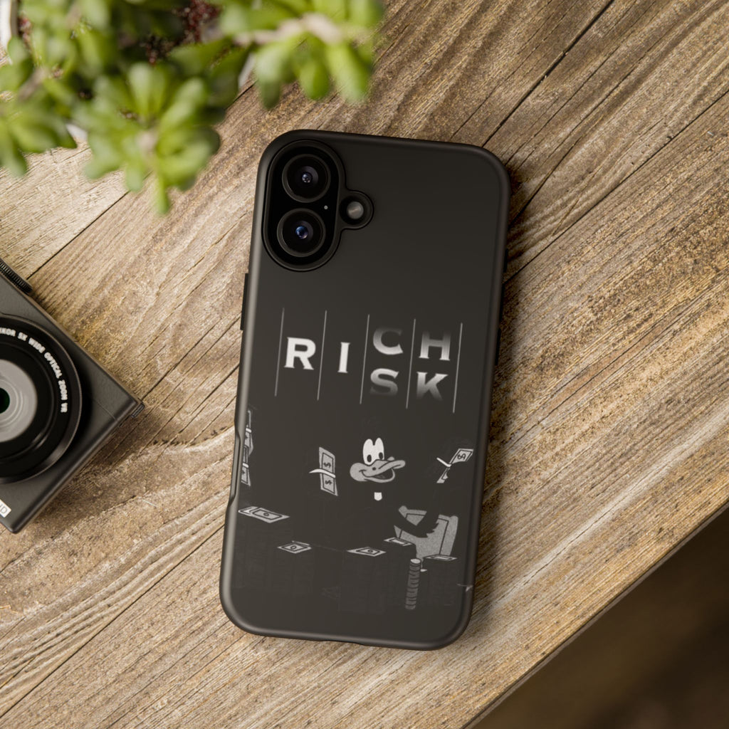 Rich Risk Phone Case — Vintage Money Cartoon Protective Case